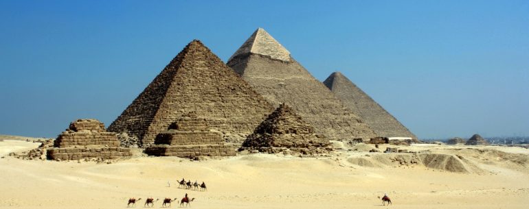 Największe zbudowane przez Egipcjan piramidy